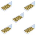 thumbnail image 3 of ZheElen 25x Simulation Cluster Green Grass for Train Scenery Decor Accessory Model Landscape Summer Green 6mm 5Set, 3 of 6