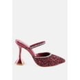 thumbnail image 6 of Iris Glitter Diamante Spool Heeled Sandals, 6 of 11
