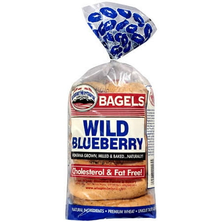 Wheat Montana Wld Blueberry Bagels