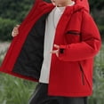 thumbnail image 2 of Afuyipoi Boys Winter Puffer Jacket Thick Quilted Fleece Lined Waterproof Windproof for Snow Play Red Size 9, 2 of 8