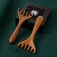 thumbnail image 5 of Deer Antler Comb Awwp Stock Clearance Madness Head Massage Comb Five Golden Sandalwood Comb Sandalwood Massager Sandalwood Comb Wooden Scalp Massager Hair Growth Massage Comb, 5 of 7
