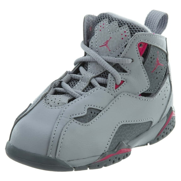 Nike 645071-018 : Jordan Toddler True Flight TD Wolf Grey Pink (5 M US Toddler)