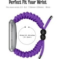 thumbnail image 3 of REQO Compatible with Fitbit Versa 2 Bands, Woven Nylon Friendship Rope Outdoor Survival Weave Adjustable Replacement Straps Wristbands Accessories for Versa Lite,Versa 2,SE, 3 of 7