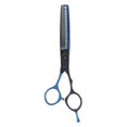 thumbnail image 1 of Tijeras para cortar cabello, tijeras para adelgazar, salón profesional de 6,0 pulgadas, tijeras de corte de pelo con borde de afeitar, 1 of 8