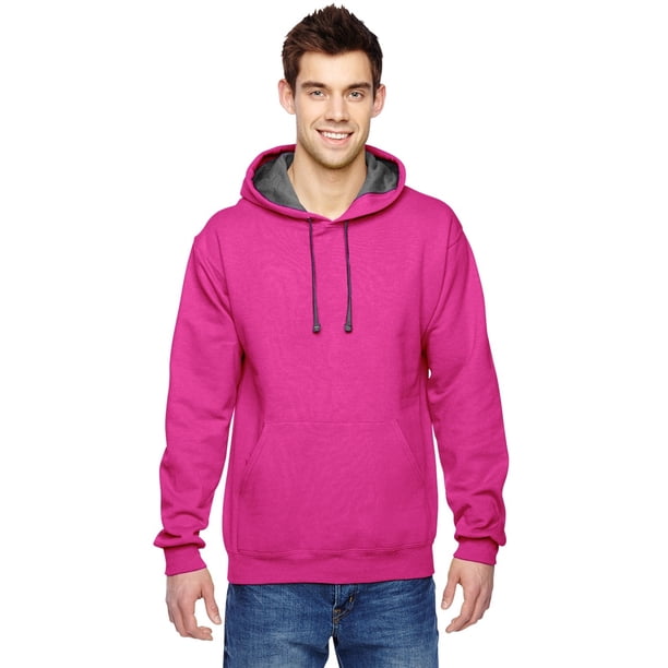 fruit of the loom hoodie pink