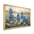 thumbnail image 2 of Designart "Mystical Blue Bonnets Grasslands I" Blue Bonnets Picture Framed Wall Decor, 2 of 5