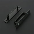 thumbnail image 3 of MYG 2Pcs Black Door Pull Handles Aluminium Alloy Sliding Pull Gate Shed Handles, 3 of 9
