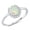 White, variant on Teardrop Blue Simulated Opal Cubic Zirconia Horseshoe Ring Sterling Silver Size 8