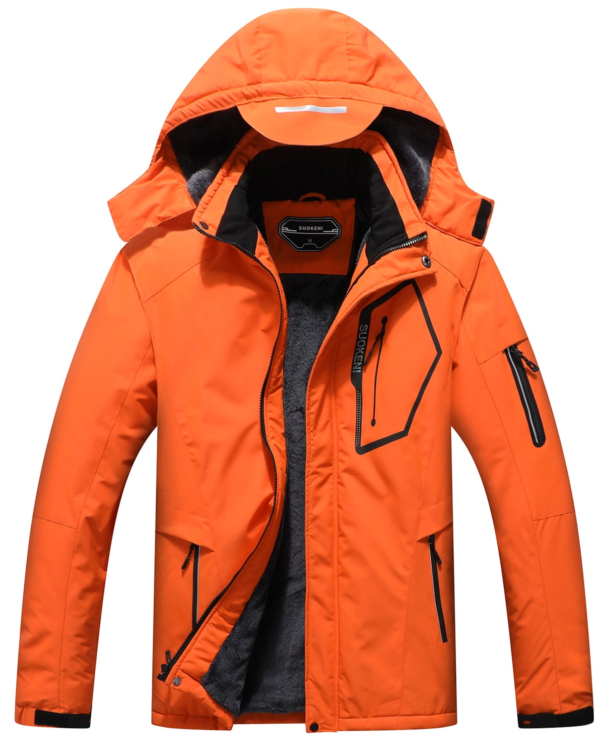 Men's Waterproof Ski Jacket Warm Winter Snow Coat Hooded Raincoat