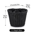 thumbnail image 7 of 4pcs/Set Rattan Bike Basket Front for Boys and Girls, Bicycle Basket with Tassel Stickers Bike Bell, Front Bike Accessories, 7 of 7