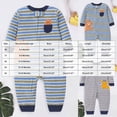 thumbnail image 4 of KPOPLK Sleep n Play Newborn Baby Boy Pajamas Footless Zip Up Pajamas Fall Winter Long Sleeve Bodysuit Pjs Snug Fit Infant Sleepwear Size 9-12 Months, 4 of 7