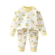 thumbnail image 1 of Odeerbi 6M-10Y Niños Verano Algodón Pijamas Manga Larga Tops Pantalones Conjunto Suave Floral Sleepwear Dos-Pijamas de Dos Piezas, 1 of 5