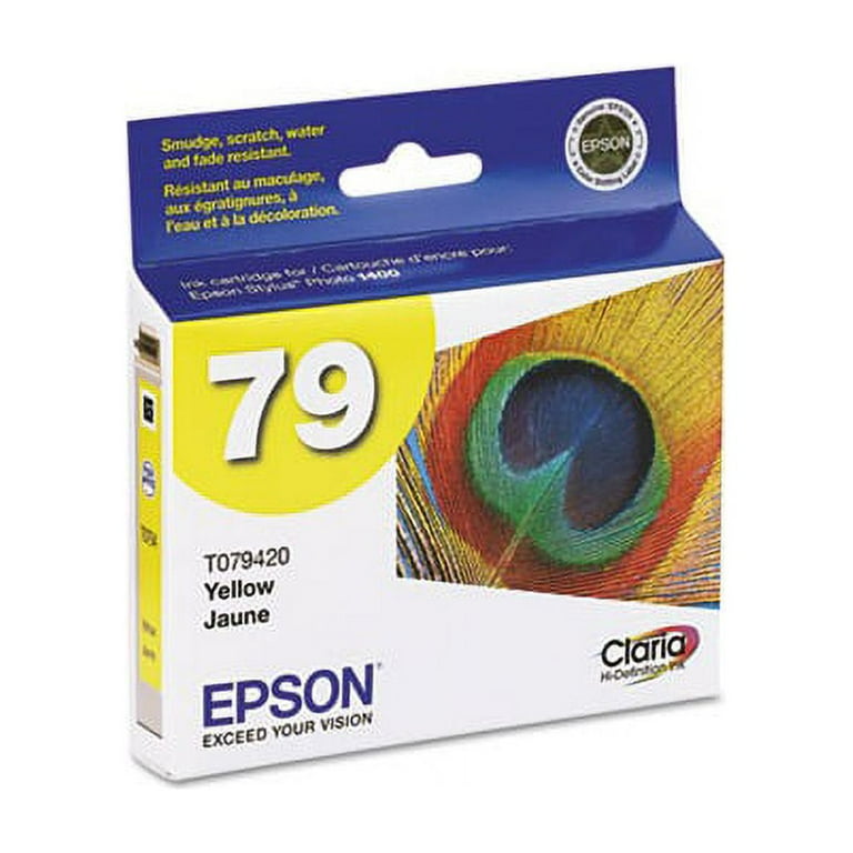 T079420 (79) Claria High-Yield Ink, 810 Page-Yield, Yellow T079420 (79) Claria High-Yield Ink, 810 Page-Yield, Yellow