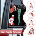 thumbnail image 3 of Ruifaya Pegatina navideña para ventana de coche, pegatina de Papá Noel para coche, pegatina para coche, pegatina de alce, pegatina divertida para coche para decoración navideña, 3 of 7
