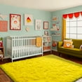 thumbnail image 3 of ZENELESS 4'x 6' Fluffy Rugs,Soft Indoor Modern Plush Shaggy Carpet for Living Room Bedroom Home Decor Yellow, 3 of 8