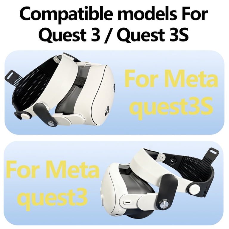 Head Strap for Meta Quest 3S/Quest 3, Adjustable VR Head Strap