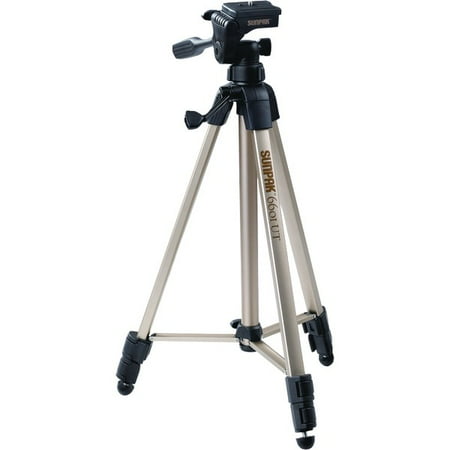 SUNPAK 620-060 Tripod with 3-Way Pan Head (Folded height: 20.3