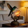thumbnail image 4 of Flower Hummingbird Table Lamp - Cozy Ambiance Decorative Lamp for Bedroom, Ideal Holiday Birthday Housewarming Gift, Decorative Design Perfect for Bedroom, Living Room & Gift Giving, 1pc, 4 of 8