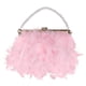 thumbnail image 1 of Turkey Pouch Pearl Chain Bags Fashion Crossbody Bag for Girl Ladies (Pink), 1 of 4