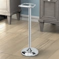 Freestanding 22"H Pedestal Toilet Paper Holder, Matte Black - Walmart.com