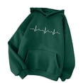 thumbnail image 4 of JUNWELL Grande Taille Sweat à Capuche pour Femmes Tops Mode Pull Confortable Motif Coeur Imprimé à Capuche Poche Cordon Pull jusqu'à 65% de Réduction, 4 of 4