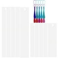thumbnail image 1 of 30Pcs Metal Sublimation Blanks Bookmarks Double Side Heat Transfer Printing With 30Pcs Colorful Tassels For Making Personalized Bookmarks And Souvenirs(3.2×12cm), 1 of 7