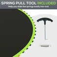 thumbnail image 5 of Soozier Trampoline Replacement Mat, Fits 12' Trampoline w/ 72 V-Hooks & 5.5" Springs, 8 Rows of Stitching & Tool (Spring & Frame not Included), Green, 5 of 9