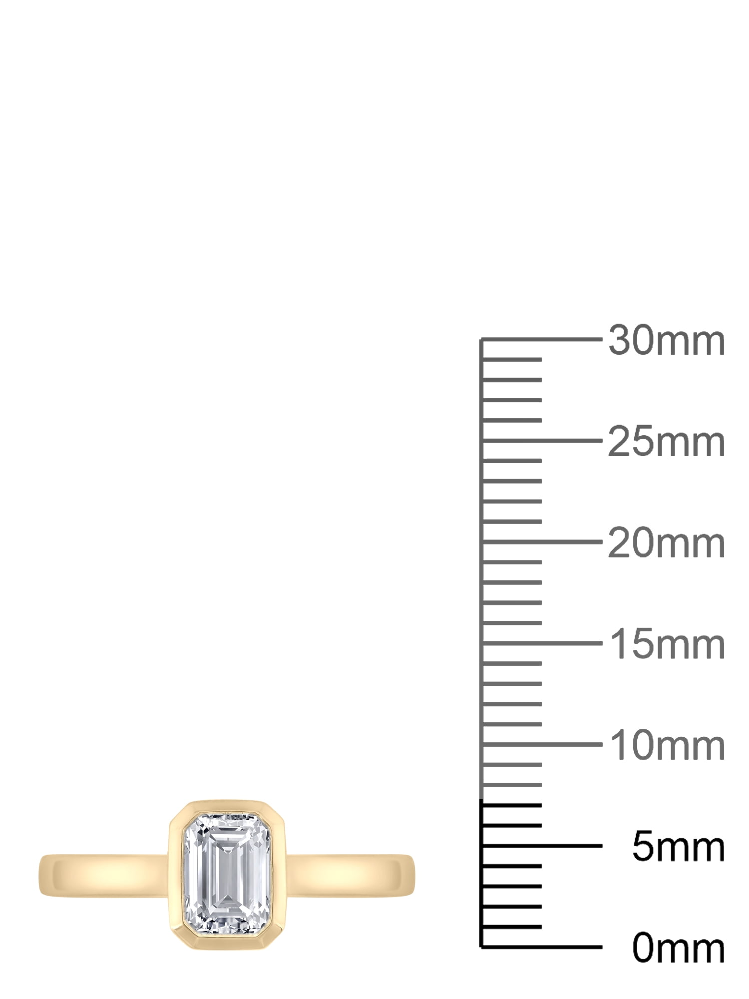 Brilliance Fine Jewelry 1 CTTW Lab Grown Diamond 14K Gold Plated Women Solitaire Ring