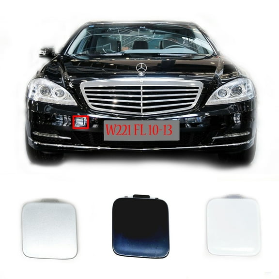 Trimla Front Tow Cover Fit 10-13 Mercedes Benz S Class W221 Facelift for S280 S320 S350 S400 S420 S450 S500 S63 S65 2007 2008 2009 bumper towing Hook Eye Cap A2218850322