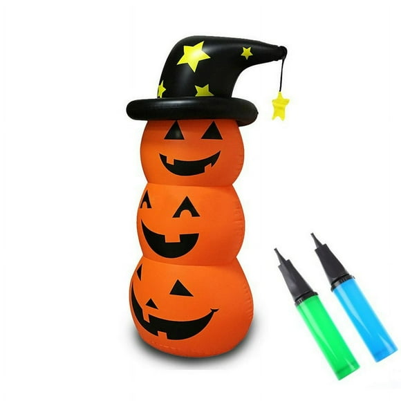 Halloween Air Inflatable Pumpkin Model Giant Air Blow Ghost Face Pumpkin 140cm for Holiday Party Yard Garden