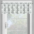 thumbnail image 2 of Ambesonne Anchor Valance Pack of 2, Floral Art Marine, 54"X12", Black White, 2 of 5