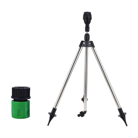 Metal Base Tripod Lawn Sprinkler 90 180 360 Degree Adjustable Watering System