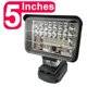 thumbnail image 2 of Luces de Trabajo LED Linterna Antorcha EléCtrica Foco LáMpara de Coche para Makita 18V Adaptador de BateríA de Iones de Litio BL1815 BL1830 -5 Pulgadas, 2 of 5
