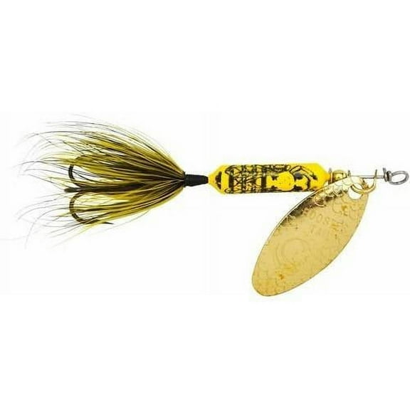 Yakima Bait Worden's Original Rooster Tail, Inline Spinnerbait Fishing Lure, Bumblebee, 1/6 oz.