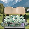 thumbnail image 3 of XYZCANDO Golf Ball Paw Print Golf Cart Seat Cover | 4 Storage Pockets Non-Slip | For Men Women Golf Lovers Pet Owners, 3 of 9