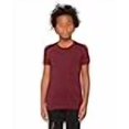 thumbnail image 3 of Bella Canvas Youth Short Sleeve Triblend Tee, XL, Maroon Triblend, 3 of 3