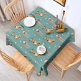 thumbnail image 2 of Chihuahua and Footprints Square Tablecloth,Waterproof Square Table Cover,Wipeable Spillproof Washable Table Cover for Home Kitchen Party Decor 42"X42"(107x107cm), 2 of 6