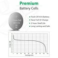thumbnail image 3 of LiCB CR1616 3V Lithium Battery cr 1616 battery for car remote (20 Pack), 3 of 8