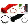 thumbnail image 2 of U8MO 50 Braided Lucky Red Black String Bracelet 2mm Jewelry Rope for Slider Charm -Red, 2 of 9