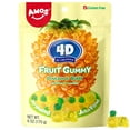 thumbnail image 3 of Amos 4D Gummy Candy, Pineapple Burst Chewy Gummy Gulten-Free 6oz (1 Pack), 3 of 7