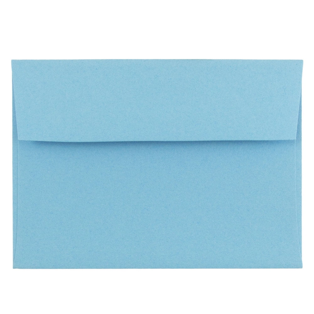 JAM 4Bar Envelopes, 3.6 x 5.1, Blue Metallic, 50 Per Pack
