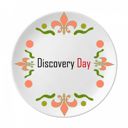 

Celebrate Canada Discovery Day Blessing Flower Ceramics Plate Tableware Dinner Dish