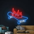 thumbnail image 2 of Handmadetneonsign Skateboard Store Neon Sign, Skateboarding Led Sign, Skateboarder Led Light, 2 of 5