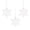 B, variant on Christmas Acrylic Snowflake String - Transparent, Ice Hanging Design, for Tree/Indoor/Outdoor, Festive Decor, Reusable