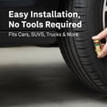 thumbnail image 4 of 4PCS Car Tire Pressure Monitor Valve Stem Caps, 3 Color Tire Pressure Alert Caps, Air Alert Tire Valve Cap (2.4bar 36 Psi), Easy to Read Air Pressure Gauge Caps for Most Cars & Vehicles, 4 of 7