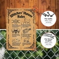 thumbnail image 4 of Witch's House Rules Metal Tin Sign - Vintage Wall Art Poster for Kitchen, Bathroom, Door Decor - Gothic Witchy Home & Halloween Decoration - Gift for Witchcraft Enthusiasts, 8x12 Inches, 4 of 7