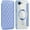 Blue, variant on KOMI for iPhone 16E Case,Magnetic Leather [Compatible with Magsafe] Card Slot Flip Folio Wallet Shockproof Drop Protection Phone Case for iPhone 16e 6.1 Inch (Sky Blue)