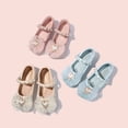 thumbnail image 4 of NOKIO Toddler Girls Dress Shoes Girl Pearl Ballerina Ballet Flats Mary Jane Wedding Party School Shoes for Toddler Girls Princess Closed Toe Flat for Wedding Party Ballet Flats Glitter Shoes, 4 of 5