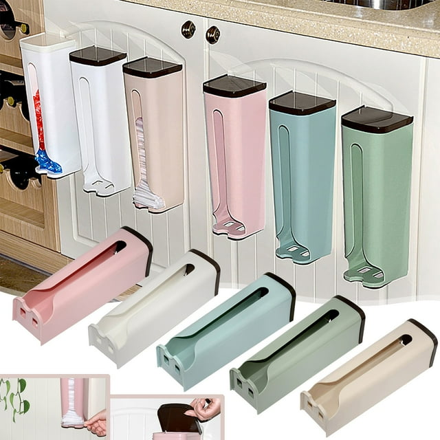 WNG Bag Dispenser Wall Mounted Grocery Garbage Bag Holder Bag Storage