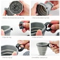 thumbnail image 4 of 220ml Camping Telescopic Sports & Outdoors Travel Supplies Drinking Mug Collapsible Silicone Cup Coffee Cups Kitchen & Dining PINK, 4 of 7